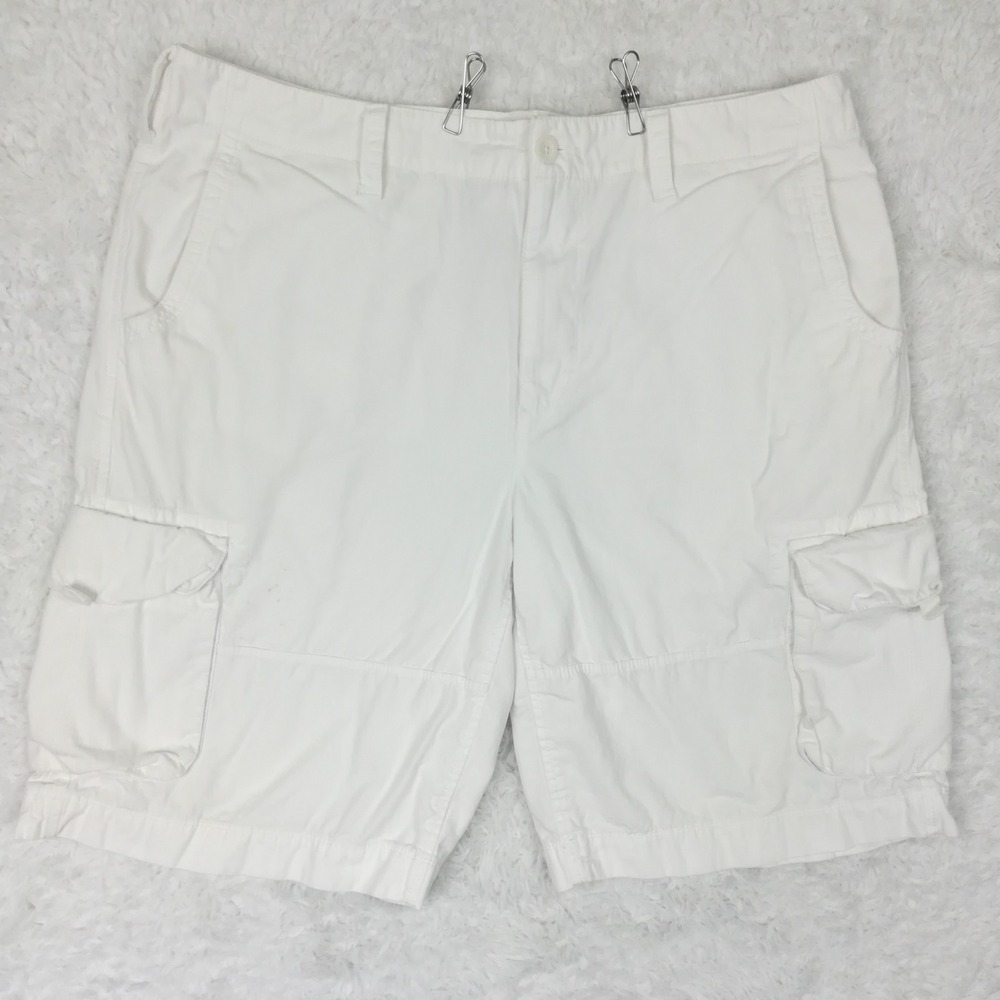 Urban Pipeline Mens Shorts Cargo Pockets White Outdoor Flap Pocket 40